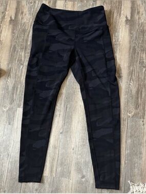 Spyder Camo Print High-Rise Leggings with Pockets